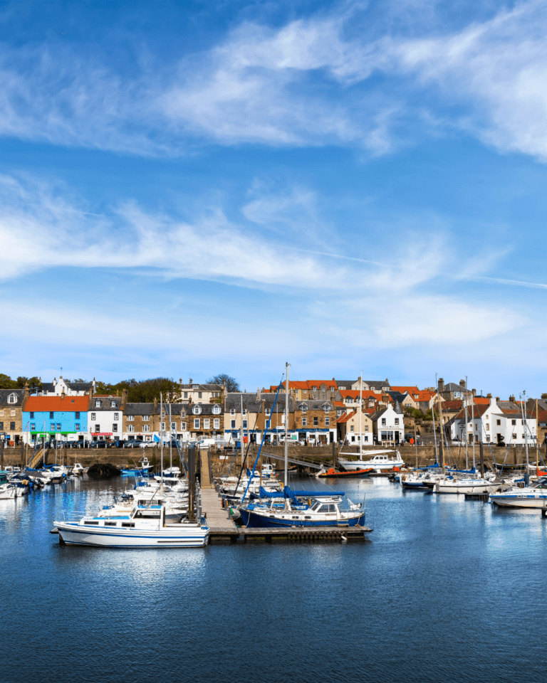 View of the harbour in Anstruther