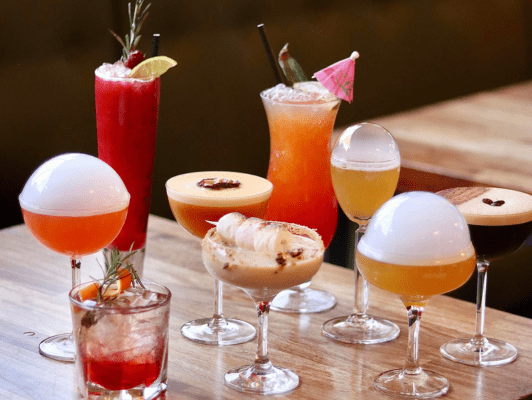 A selection of beautiful and delicious cocktails from The West House in Dundee