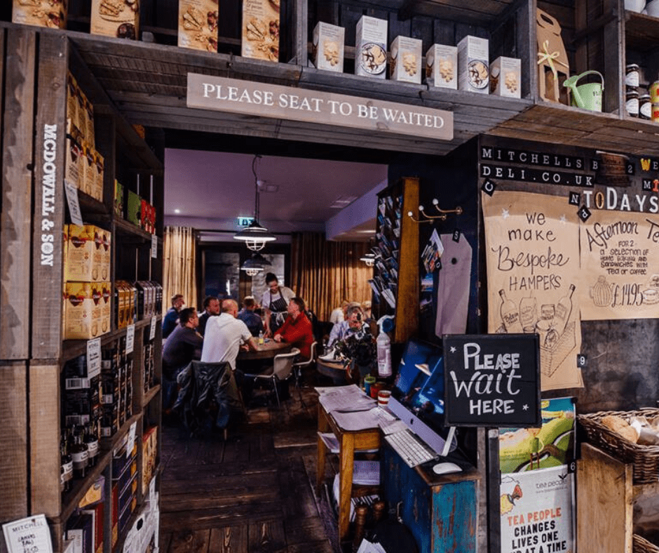 The interior of Mitchell's Deli in St Andrews