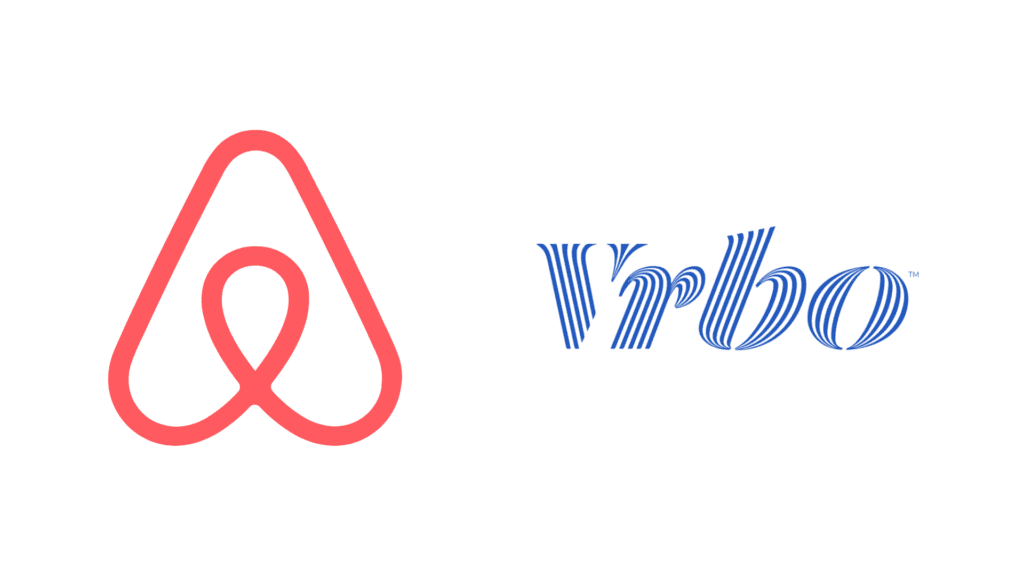 Airbnb and VRBO logos